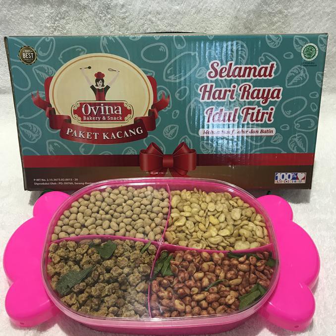 

Bestseller! Paket Kacang Ovina Isi4 Parcel Lebaran Parcel Kacang Paket Kue Lebaran