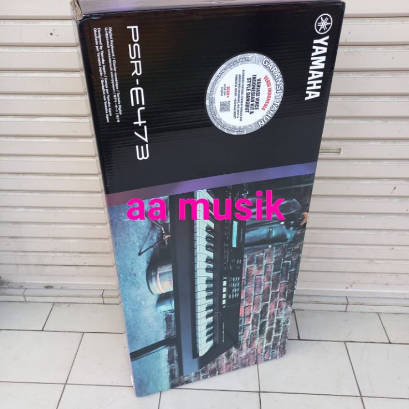 KEYBOARD YAMAHA PSR E473 PAKET DELUX GARANSI RESMI PLUS STAND DAN TAS PSR E 473