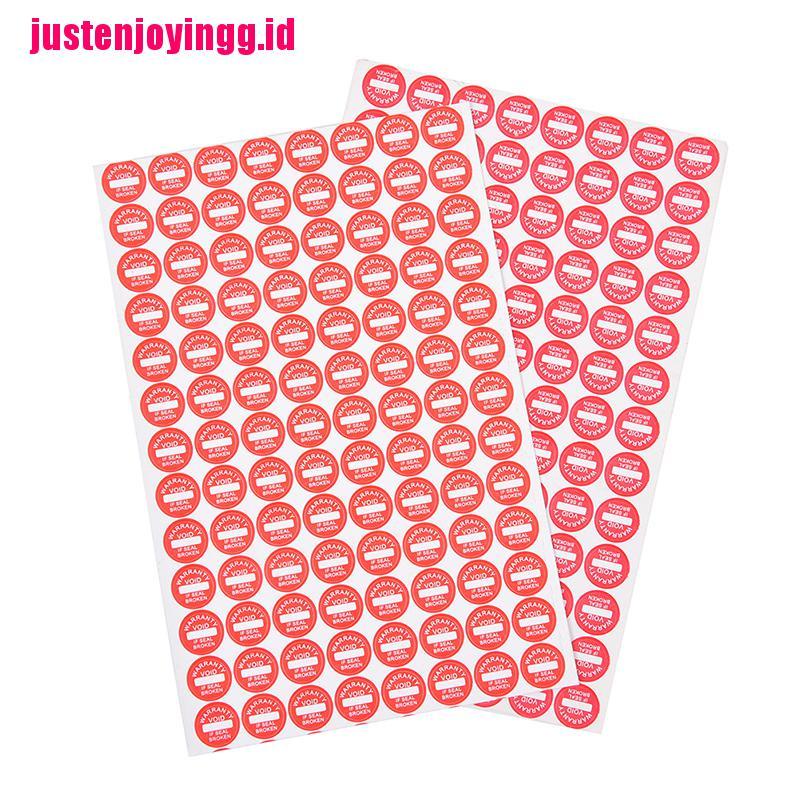 【justenjoyingg.id】208Pc 10mm warranty fragile seal label sticker universal guaranteed VOID sticker