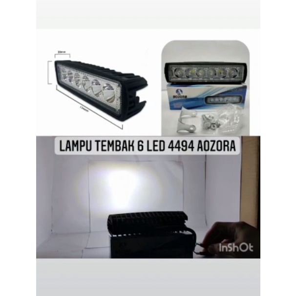 VARIASI LAMPU TEMBAK 6 LED 4494-AOZORA