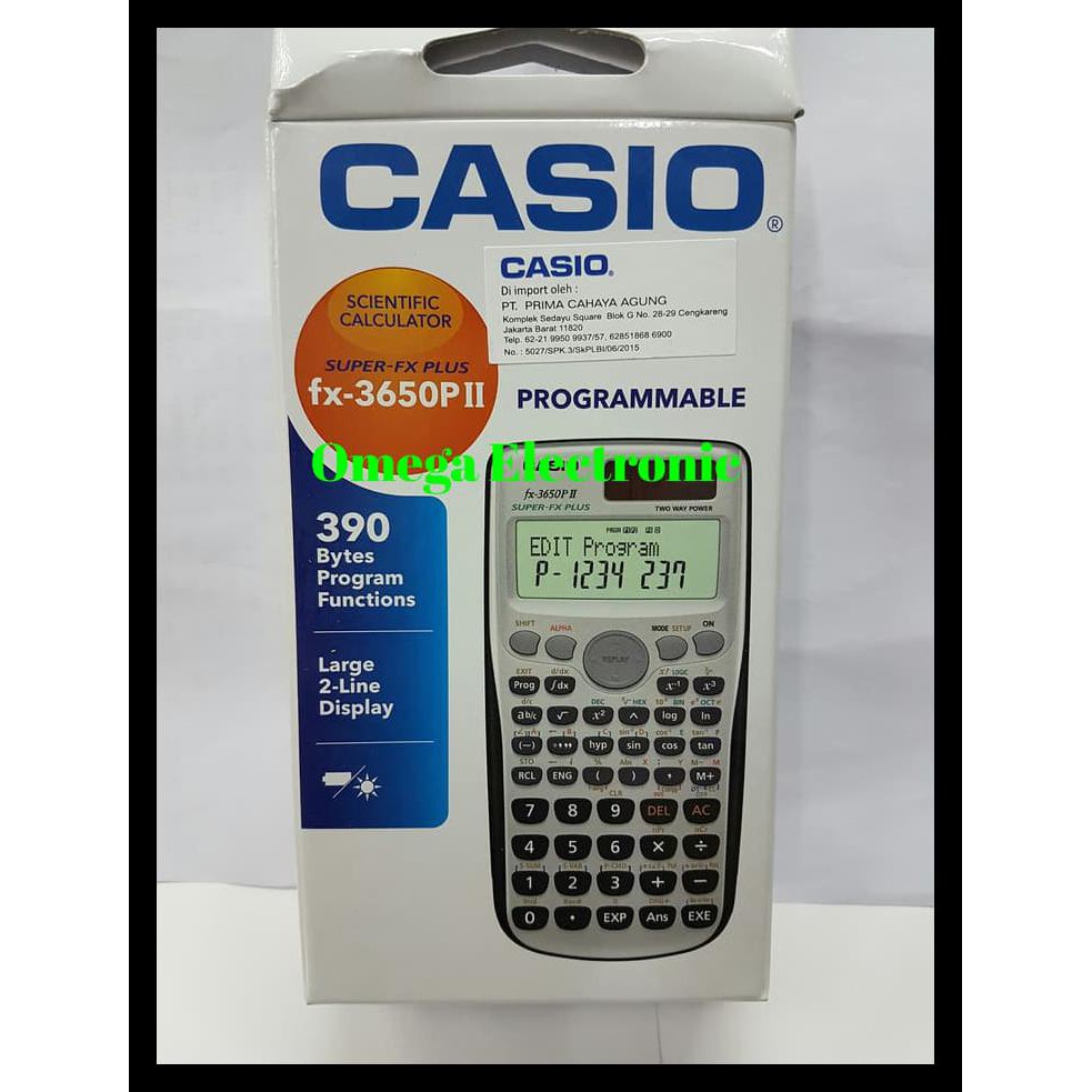 

Terlaris Casio Fx-3650P - Scientific Calculator Ilmiah Kalkulator Kuliah Terjamin