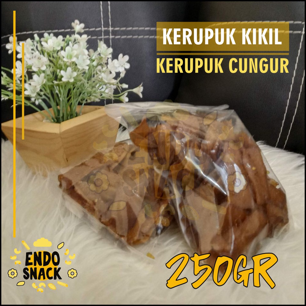 250 Gr Kerupuk Kikil Kerupuk Cungur Dorokdok Siap Goreng Asli Garut