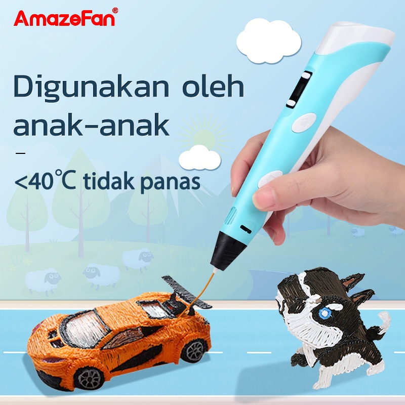 Jual 【Promosi Waktu Terbatas】Amazefan pulpen 3d mini printer label