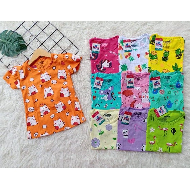 FULL PRINT KAOS ANAK PEREMPUAN 1-8thn