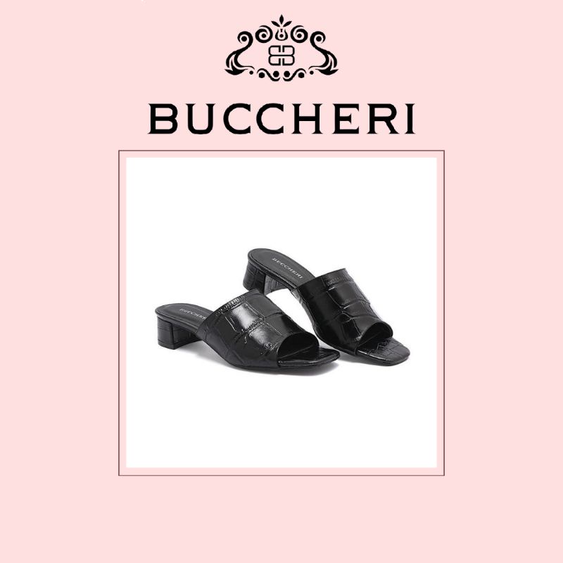 BUCCHERI  Sandal Hak Wanita Bellance - SD4000 Black
