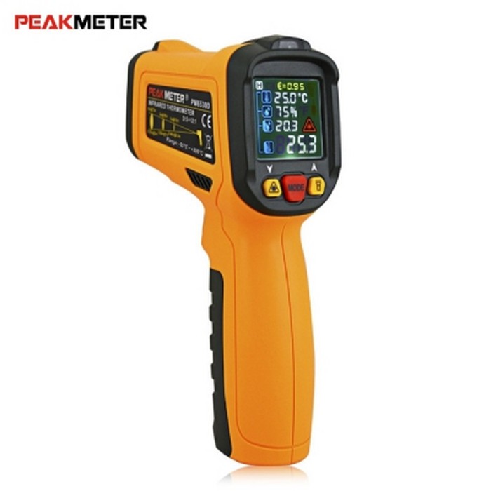 Infrared Thermometer Humidity Peakmeter PM-6530D Kelembaban Suhu PM6530D Thermo Hygrometer PM 6530D