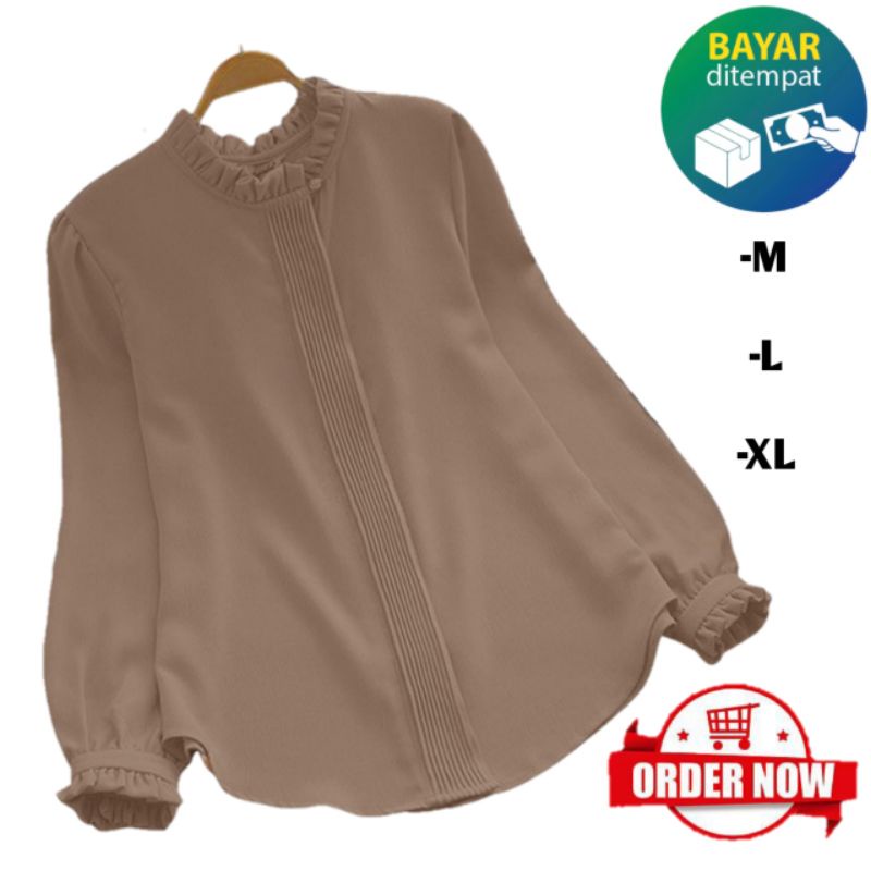 atasan lengan panjang terbaru 2022 kekinian blouse wanita dewasa blouse korean style others atasan r