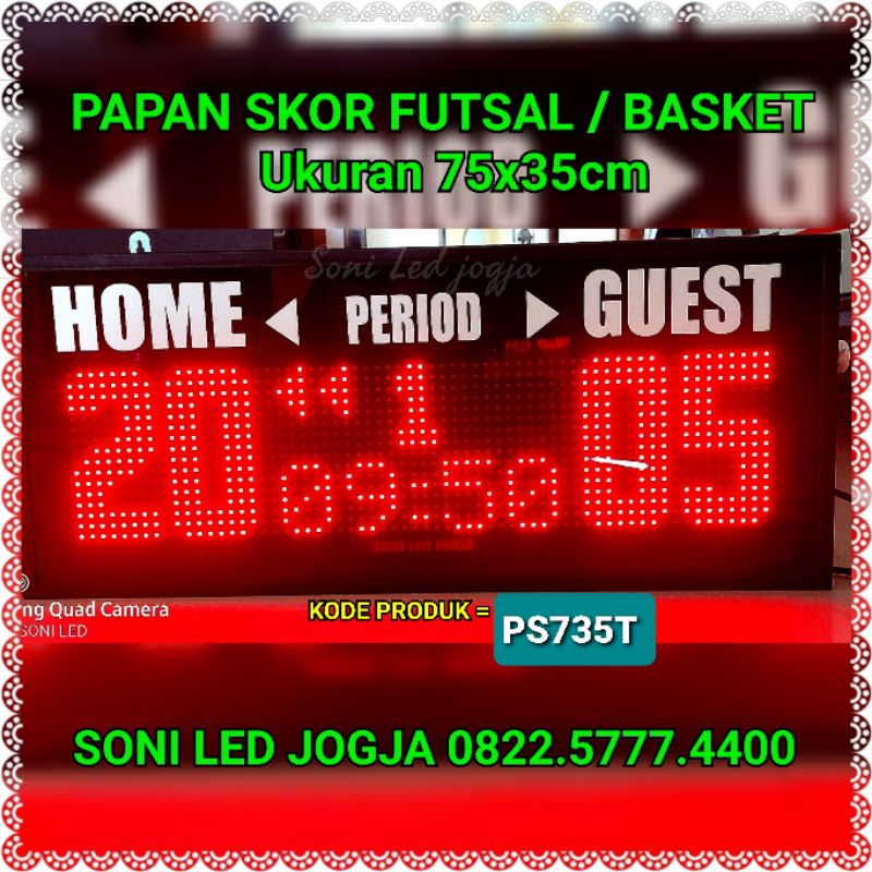 Papan skor futsal scoreboard basket led skoring digital papanskor ada 6 pilihan Remot kontrol