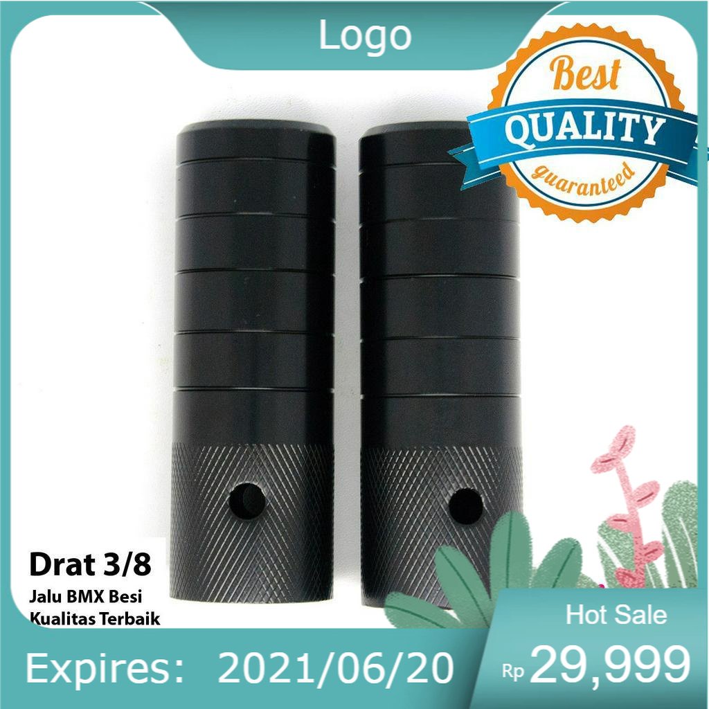 Jalu Sepeda BMX Foot Step Sepeda BMX Pijakan Kaki Sepeda Jumbo Hitam