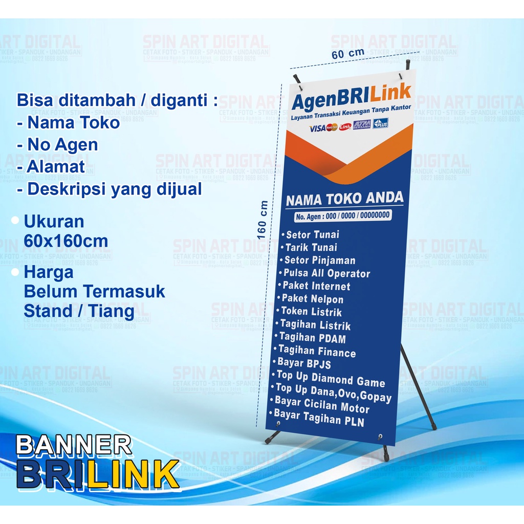 SPANDUK BRILINK / BANNER BRILINK / SPANDUK AGEN BRILINK