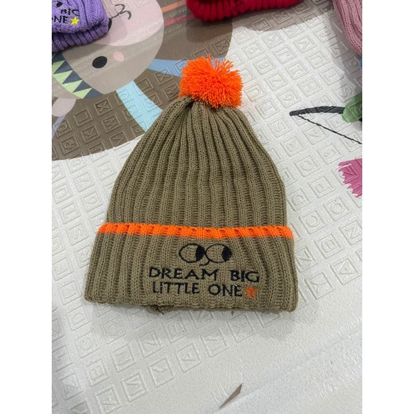 Topi rajut anak DREAM BIG