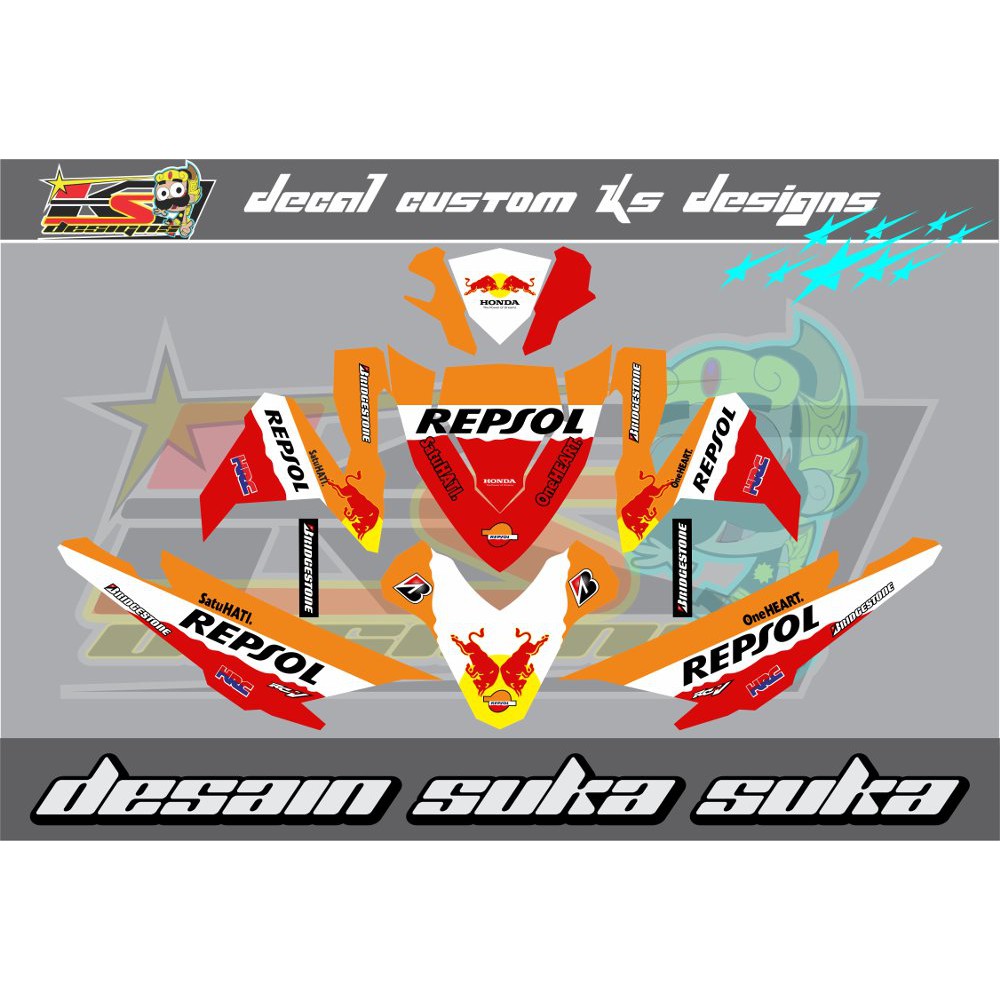 decal vario 150 repsol Termurah