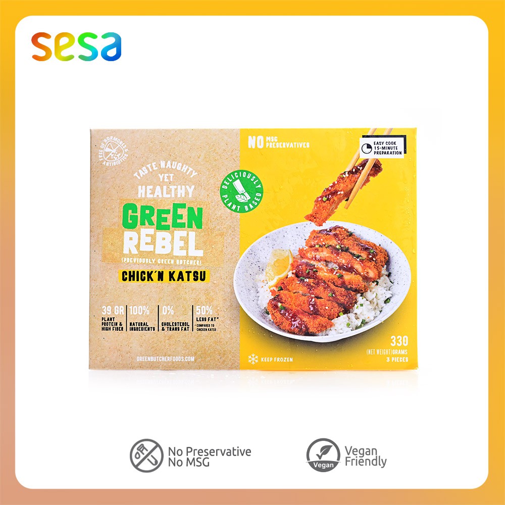

GREEN REBEL Chick 'N Katsu 330gr - Ayam Katsu Makanan Siap Saji