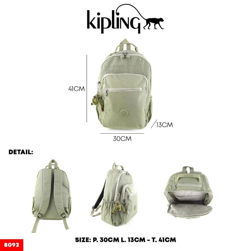 Backpack kipling 8092 premium/ ransel sekolah anak ukuran besar