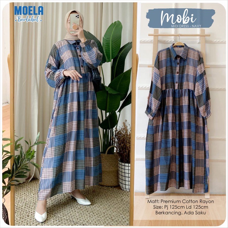 Dress Gamis Mobi Midi Ld 125 by Original Moela Berlabel