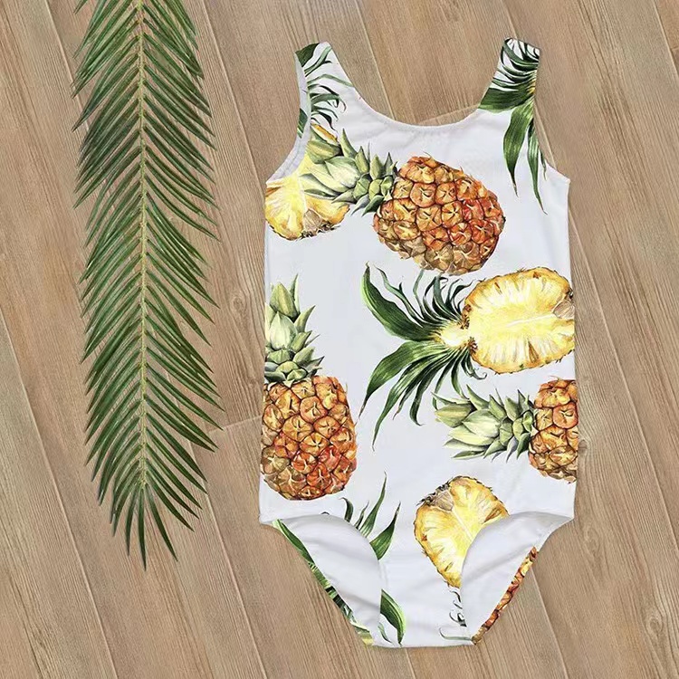 One Piece Baju Renang Anak perempuan Lucu Swimwear Baby Swimsuit Girls print