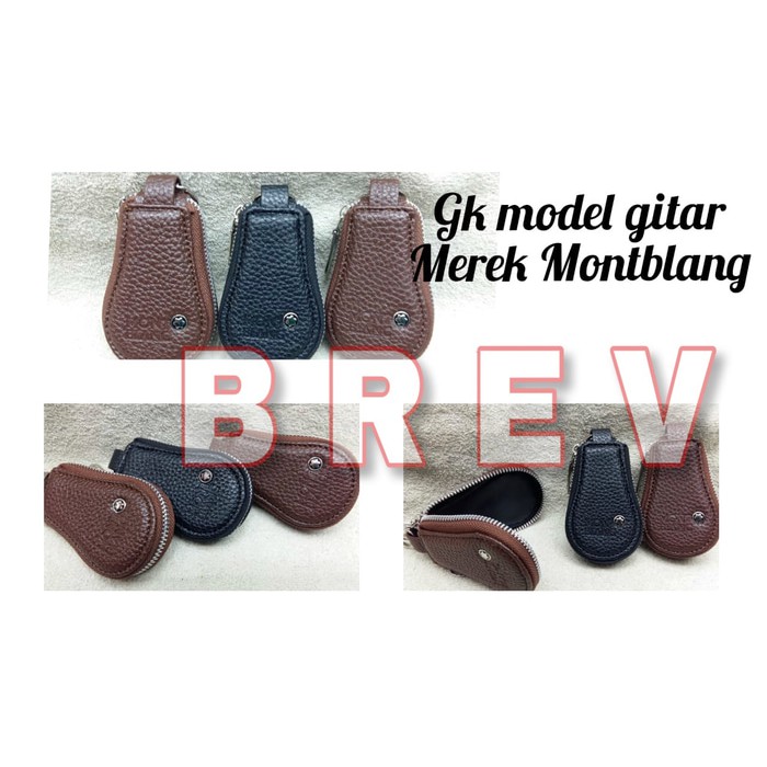 gantungan dompet stnk kunci motor mobil resleting merk mont blanc