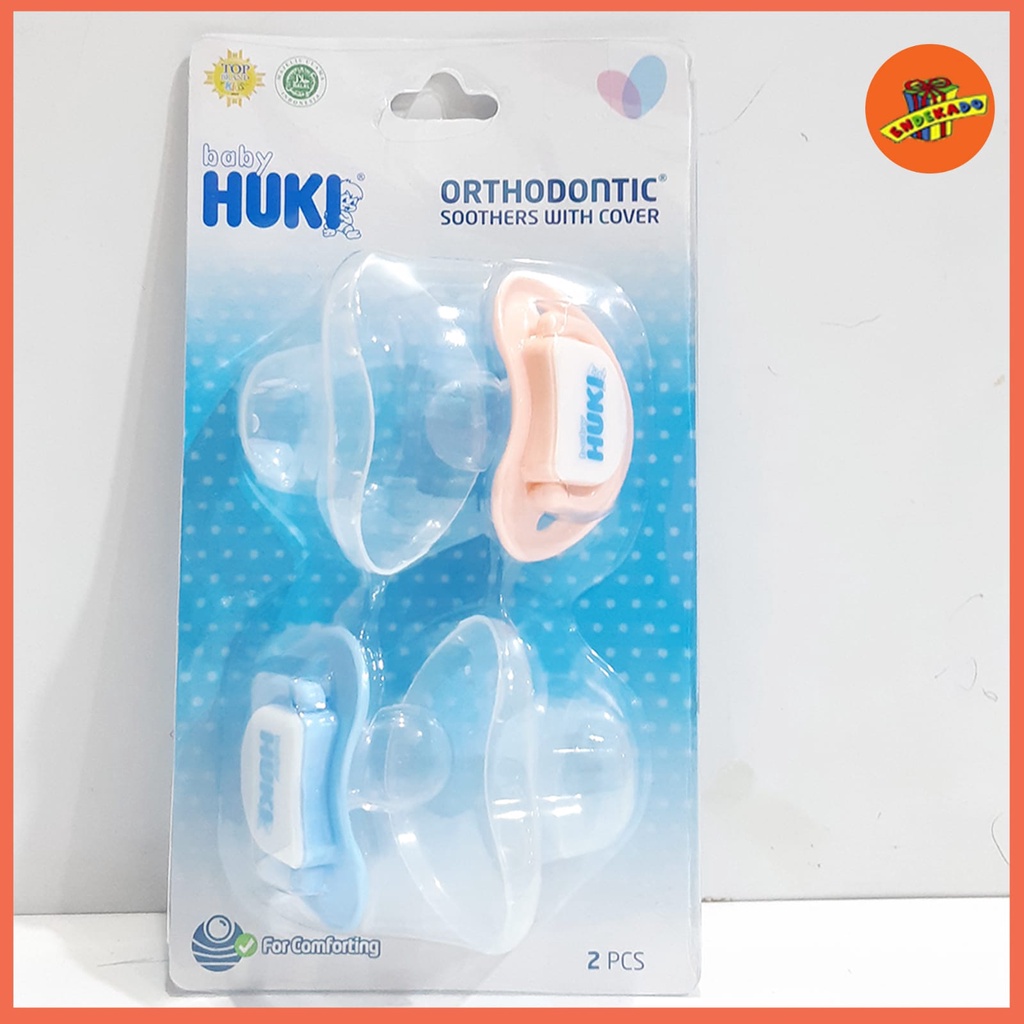 Huki Orthodontic Soother with Cover 2pc