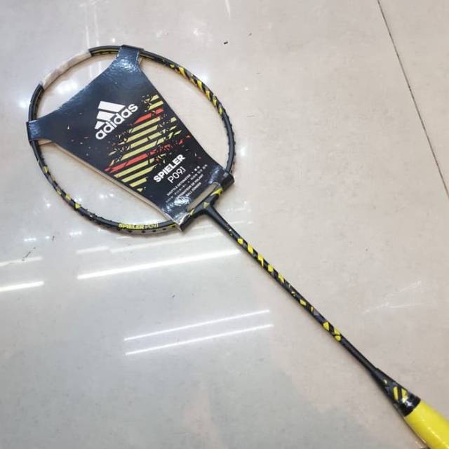 RAKET BADMINTON ADIDAS SPIELER P09.1 C BLACK/YELLOW