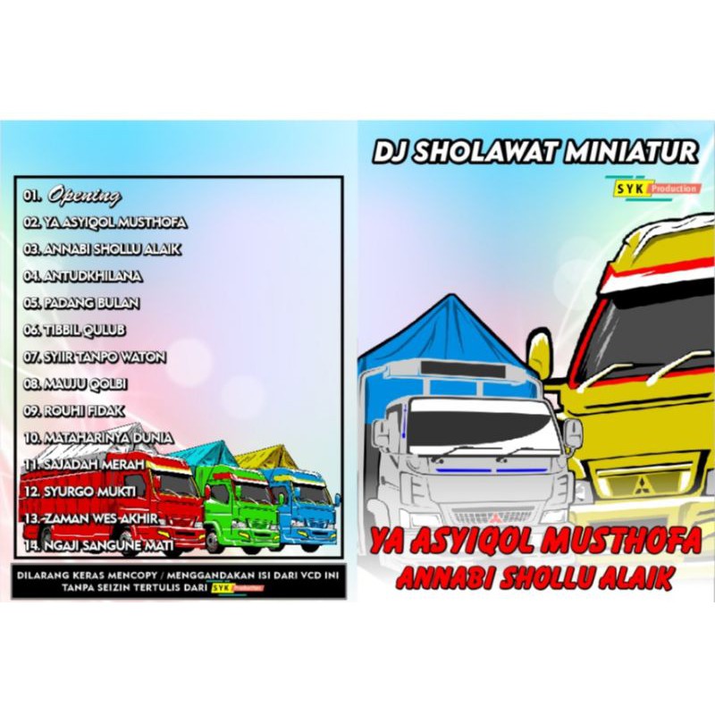 VCD DJ SHOLAWAT MINIATUR