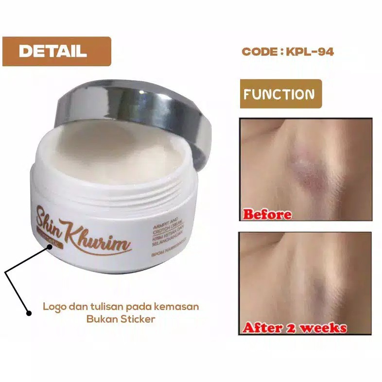 [ ORIGINAL ] Shin Khurim Cream Pemutih Ketiak Dan Selangkangan Lipatan Siku Lutut Leher Bokong Ampuh Shin Kurim