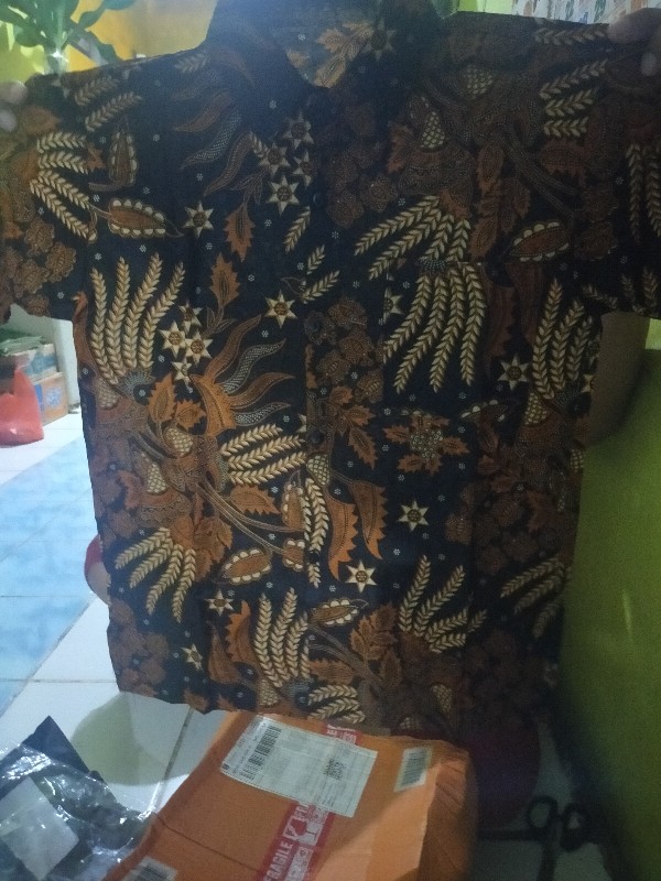 Batik Anak / Hem Anak Pendek Laki Laki Motif Ulir 1-6 Tahunnn