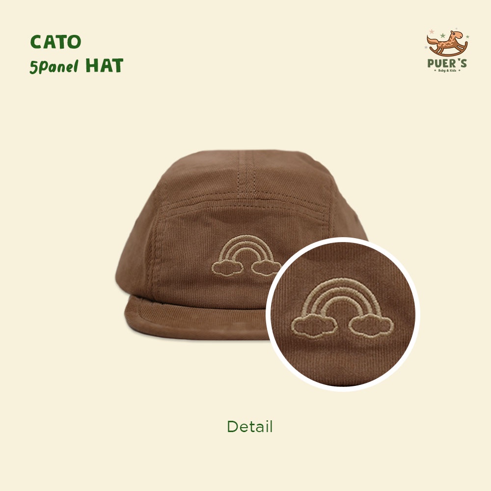 TOPI ANAK  (FIVE PANEL ANAK / 5PANEL ANAK) KIDS HAT PUER'S CATO HAT-7