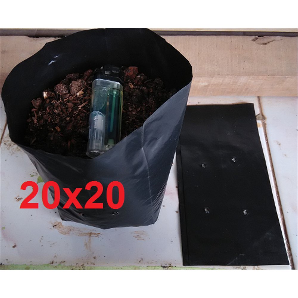 TERMURAH plastik polybag  ukuran 20 x 20 polibag 20x20 