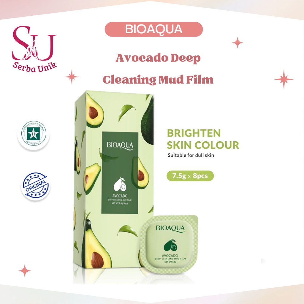 Bioaqua Face Mask Avocado Deep Cleaning Mud Film