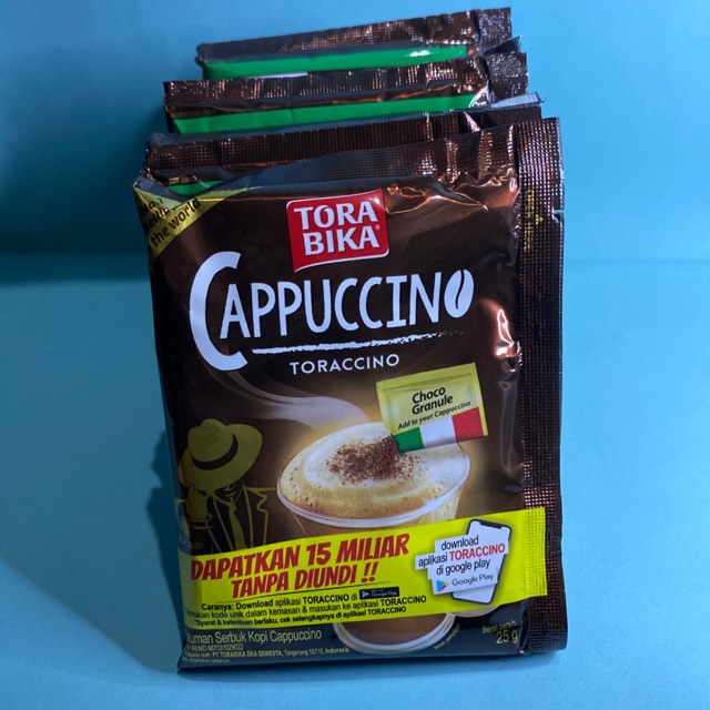 

Torabika Cappucino 25gr 1 renceng isi 10 Sachet