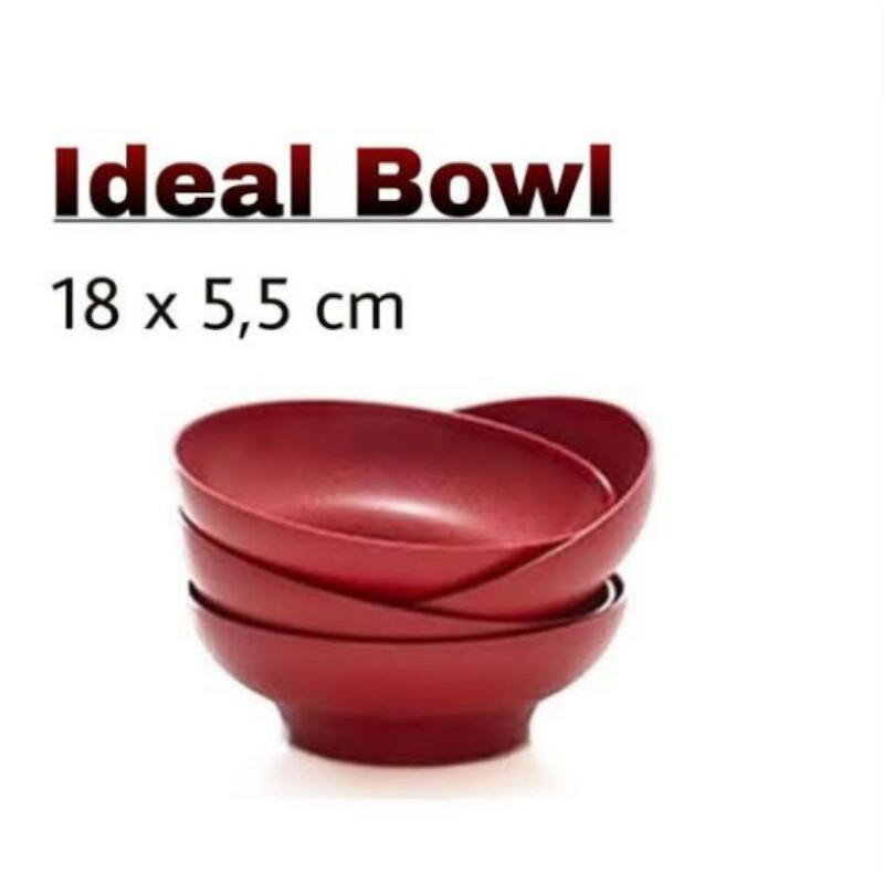 Ideal Bowl Merah (4 pcs)