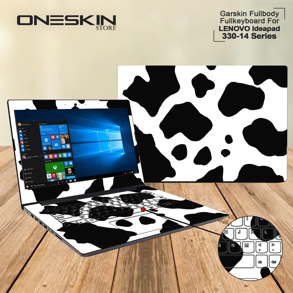 Garskin Laptop Cover Lenovo Ideapad 330-14AST-81D500-34ID 38ID 39ID Fullbody Fullkeyboard