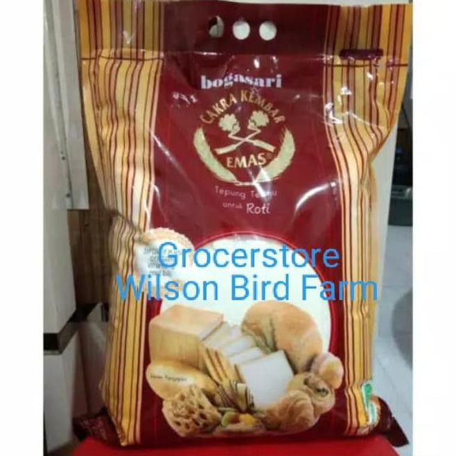 

5H8D TEPUNG TERIGU ROTI CAKRA KEMBAR EMAS 5 KG 0RKY