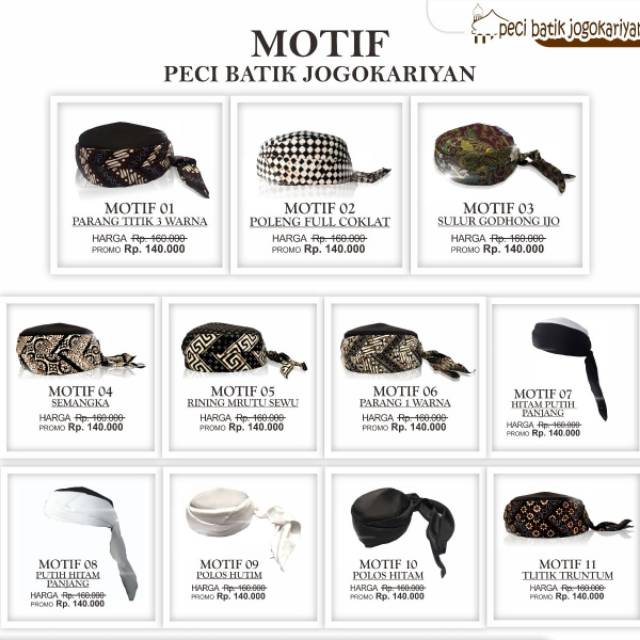 Peci batik jogokariyan