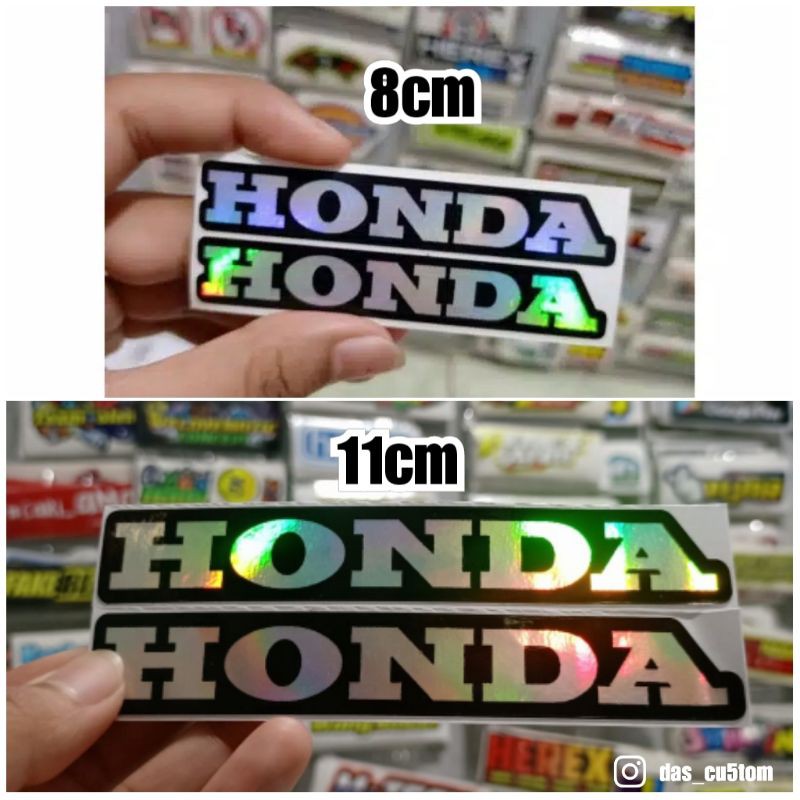 sticker printing logo HONDA HOLOGRAM