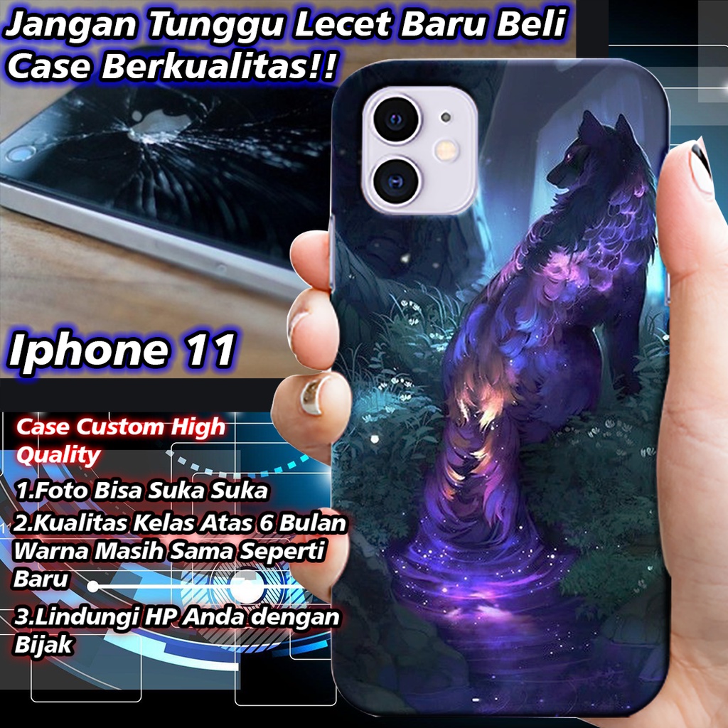 Case Custom Iphone 11  Kualitas High Grade Gambar Bebas / Luxury Glass Case Iphone 11 / Softcase Iph