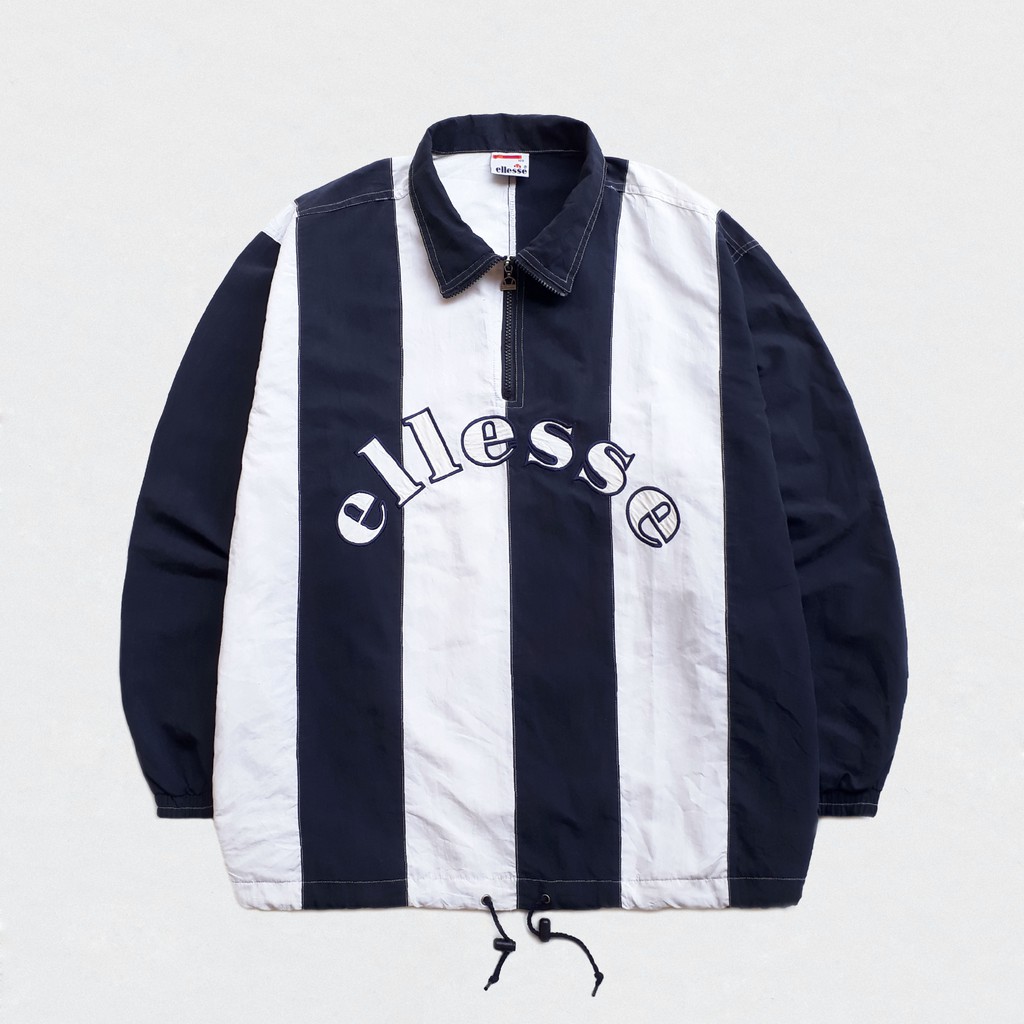 Vintage ELLESSE Le Nuove Emozioni Big Logo Jacket | Windbreaker Jacket | Jaket Pria