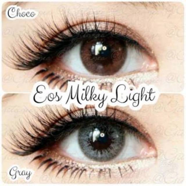 ORIGINAL EOS MILKY CHOCO GREY BEIGE soflens softlenses softlens