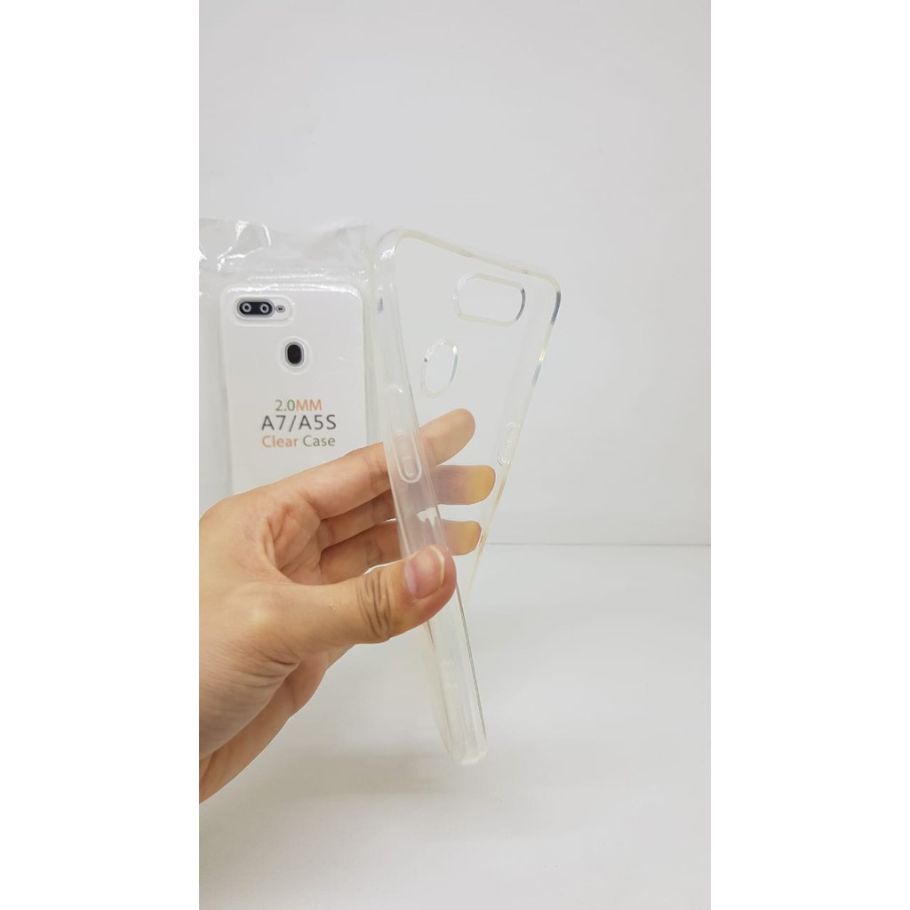 Soft Case Transparan Oppo A7 A7X 6.2 Inchi Clear Ultra Thin TEBAL 2.0mm Oppo A5s SUPER CLEAR