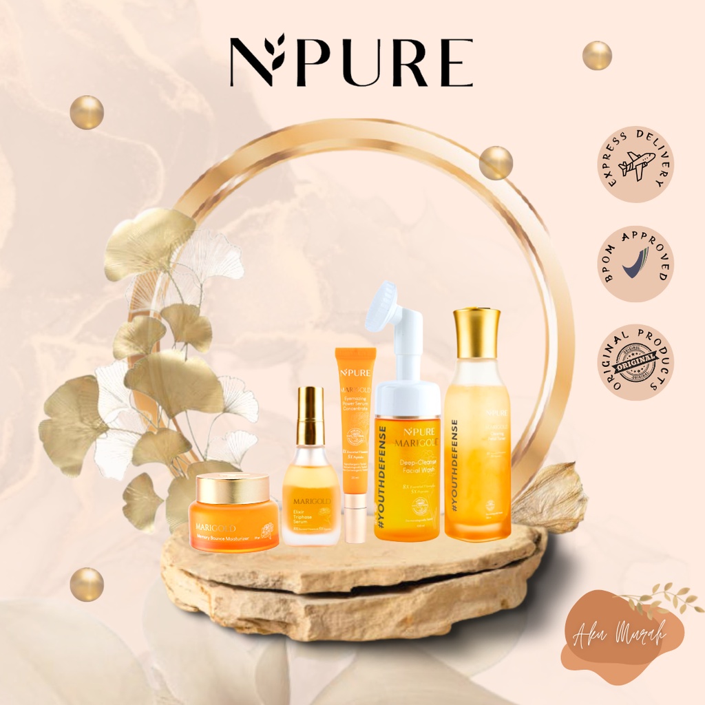 ✨ AKU MURAH ✨ NPURE Marigold Anti Aging SERIES NEW BPOM