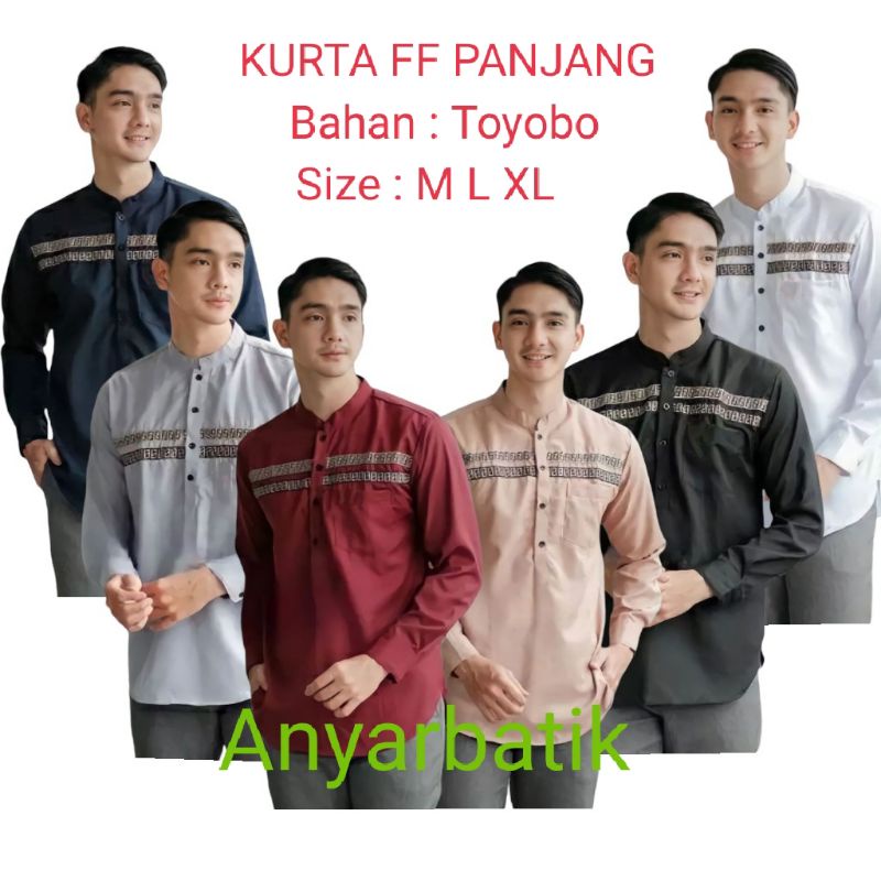 Koko Kurta Dewasa Lengan Panjang Model Terbaru / Koko Kurta Pakistan FF Pria Dewasa / Koko Kurta Terbaru 2022