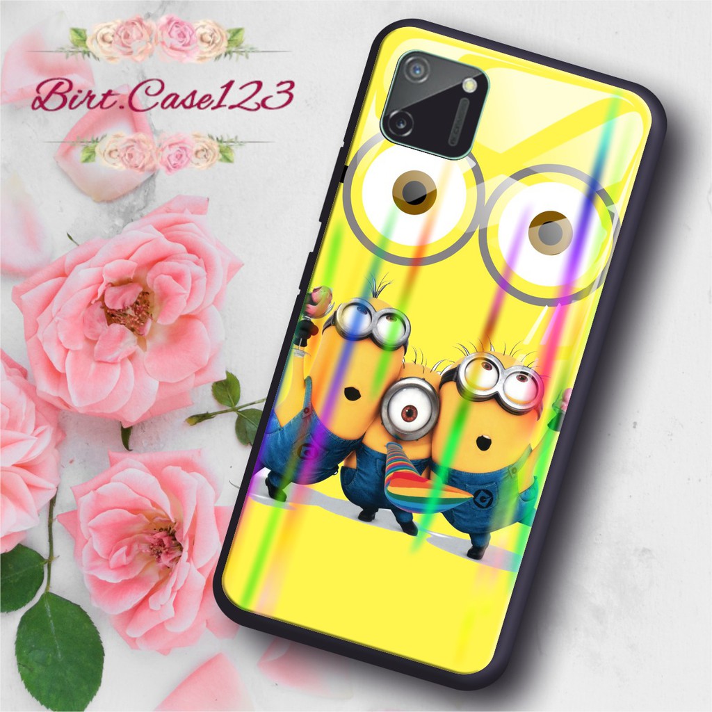 BC Case MINIONS back case glass aurora oppo a3s a31 a7 f9 a5s a71 a83 f1s f5 f7 a91 a92 a5 a9 2020