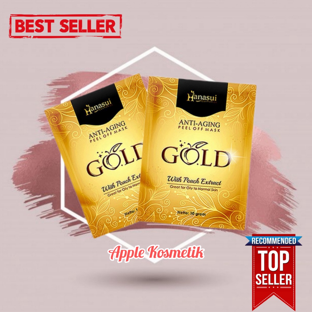 [ 1Kg = 13Box ] MASKER NATURGO GOLD HANASUI BPOM / HARGA PER BOX [ MASKER GOLD ]