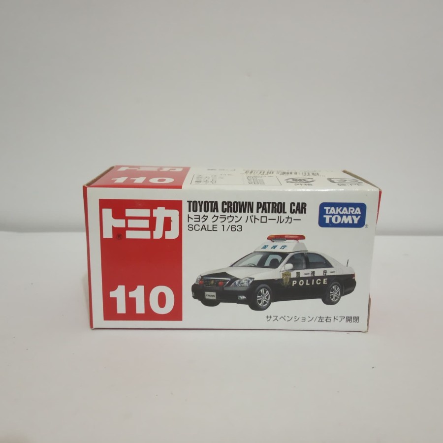 Tomica No 110 Toyota Crown patrol Car police diecast mobil polisi
