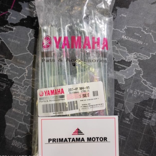 JARI JARI RUJI SPOKE VELG BELAKANG JUPITER Z MX ALFA F1ZR FORCE ONE VEGA LAMA NEW CHAMP 23T-F5304-01