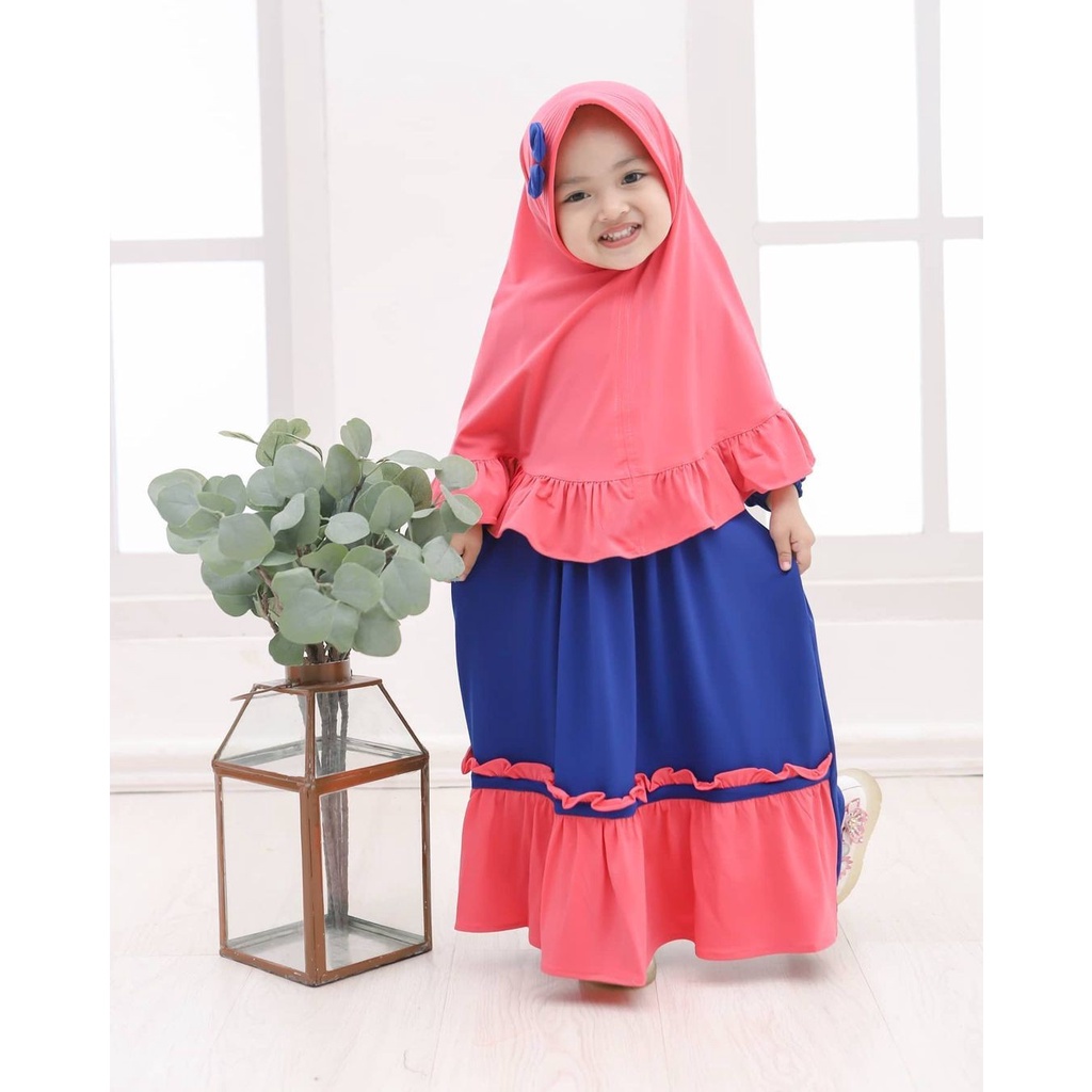 Gamis Anak Perempuan Gamis Anak Warna Putih Anak 1-10 Tahun Gamis Putih Manasik Haji