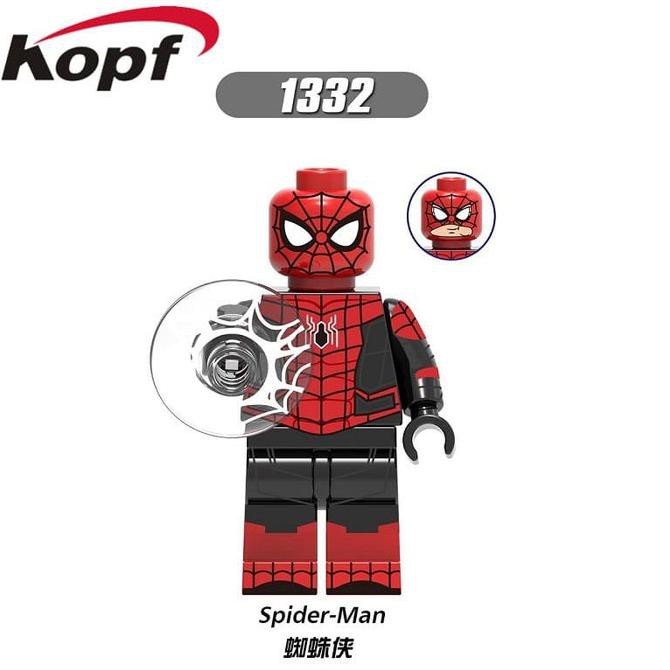 Menakjubkan Spiderman Xh1332 Spider Man Far From Home Minifigure Lego Brick X0266 Bagus