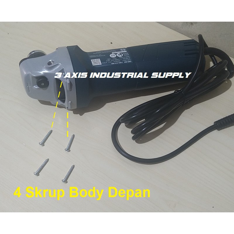 Skrup Body Depan Mesin Gerinda Bosch GWS 060 GWS 6-100 - 4 Pcs