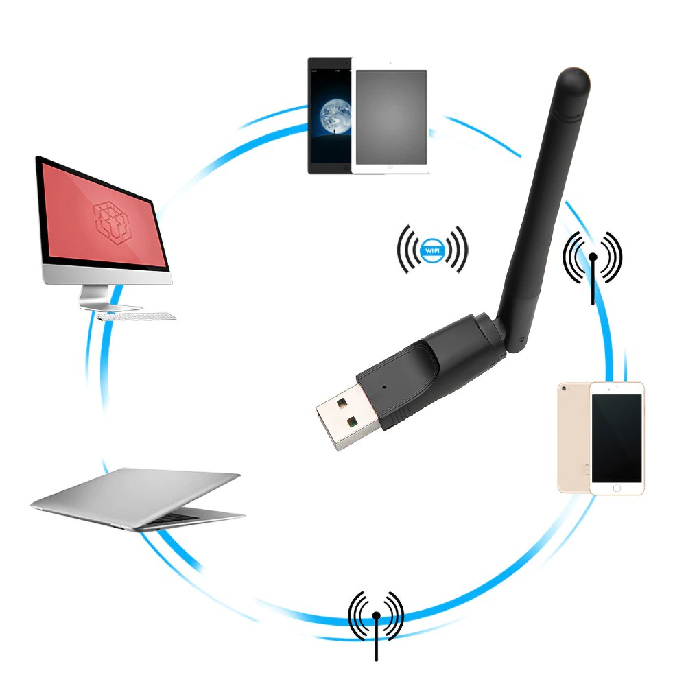 USB Wifi Dongle MT7601 Wireless Adapter Receiver Antena Wifi PC Laptop Set Top Box 100% Original