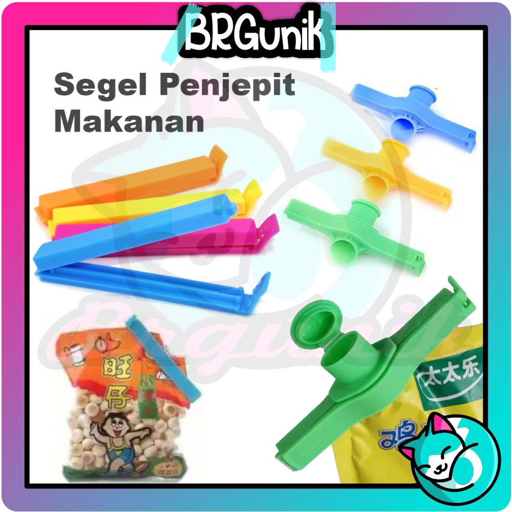 BRGUNIK Klip Segel Plastik Penutup Makanan Clip Penjepit Kemasan Snack Makanan Food Sealer Murah Best Qualit R500 R631